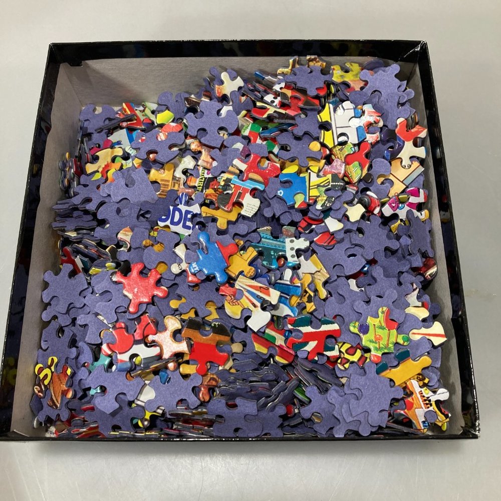 Games We Played 1000 Piece Jigsaw Puzzle 20 x 27" White Mountain #1005T - Picture 2 of 6